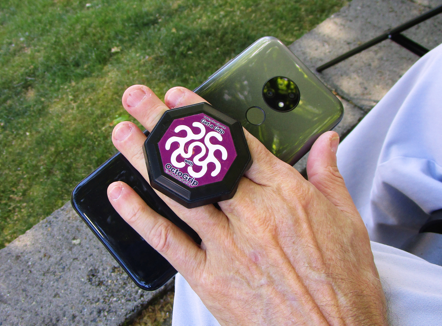Octo-Grip holds on to your hand with a glove-like grip